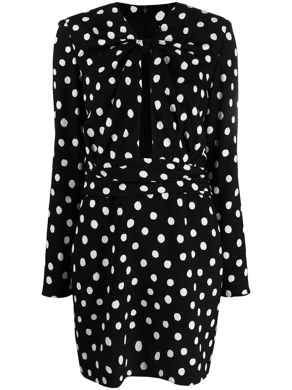 Saint Laurent polka-dot minidress