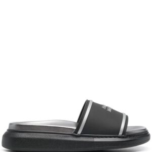 Alexander McQueen logo-print slides