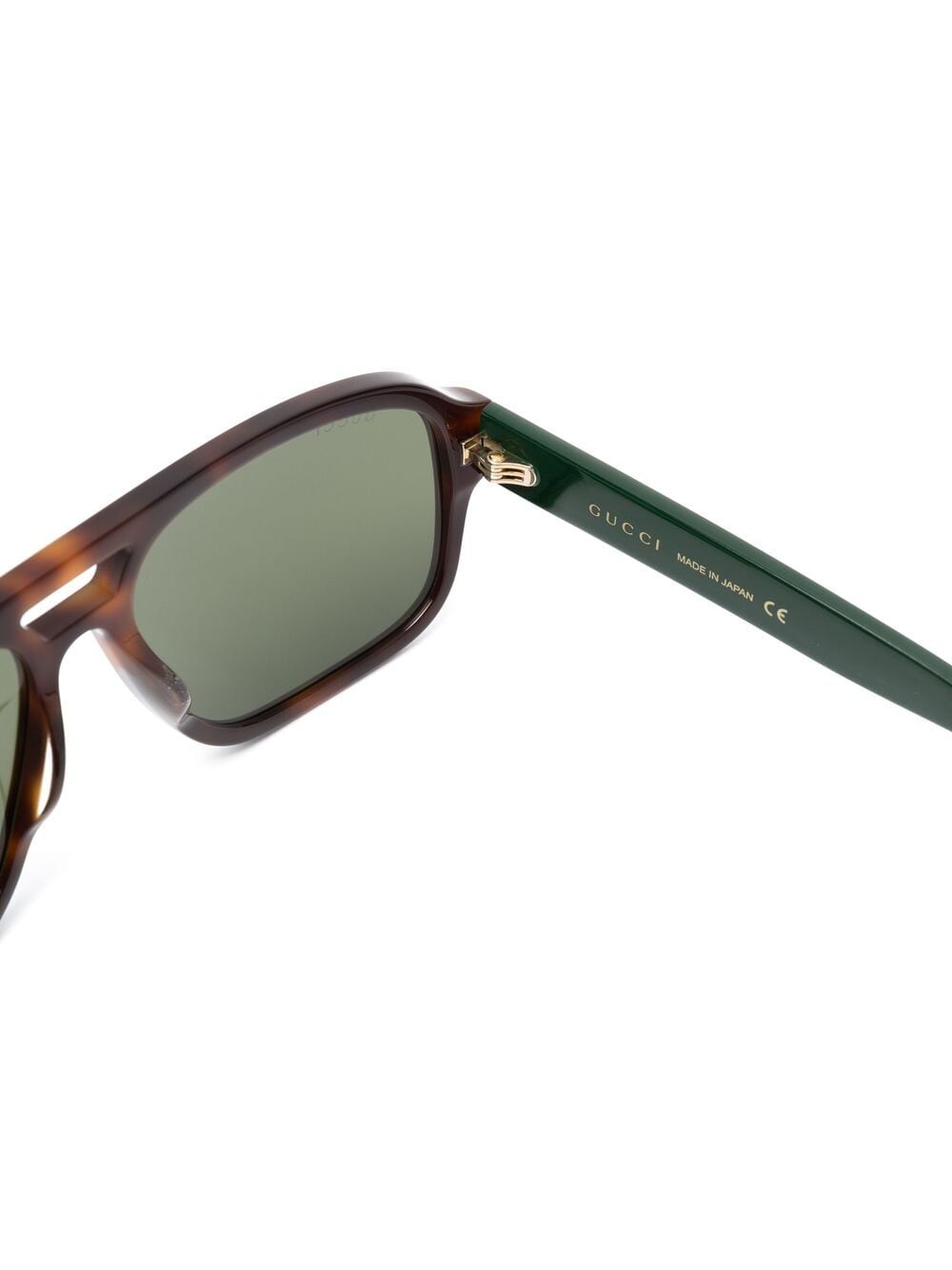 Gucci Eyewear tortoiseshell-effect Web-stripe sunglasses - Image 3