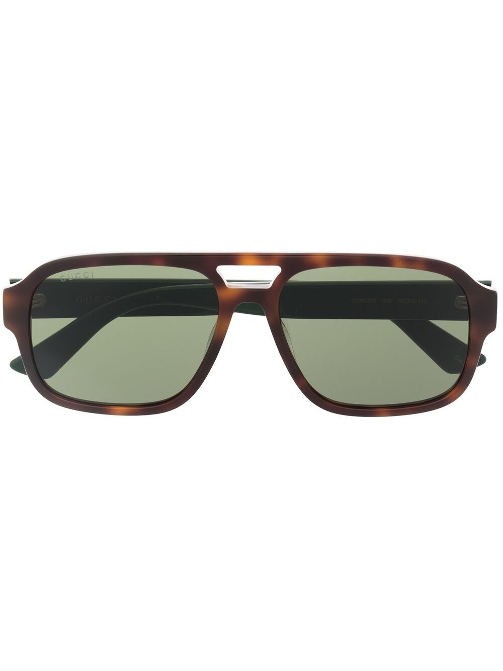 Gucci Eyewear tortoiseshell-effect Web-stripe sunglasses