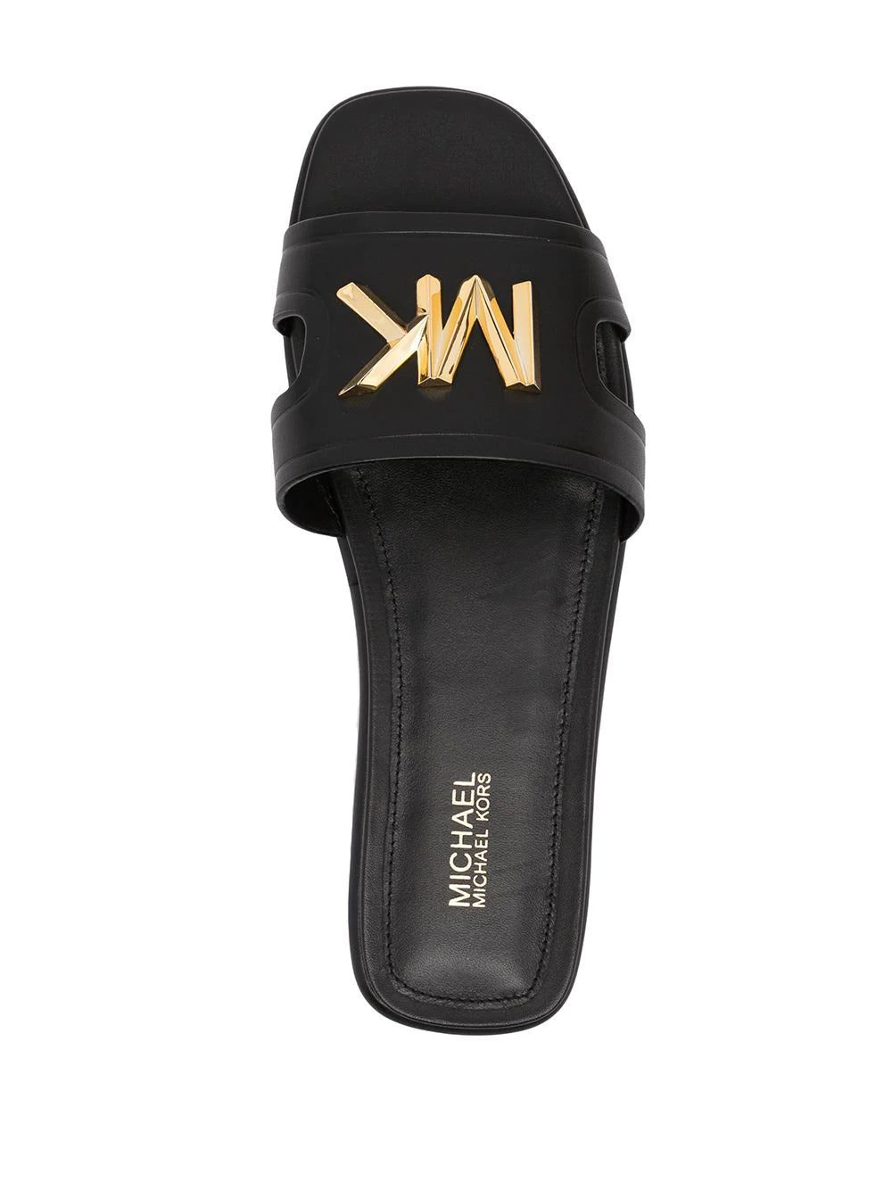 Michael Michael Kors logo-plaque Kippy slides - Image 4