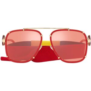 Versace pilot-frame metal sunglasses