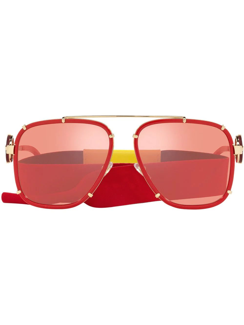 Versace pilot-frame metal sunglasses