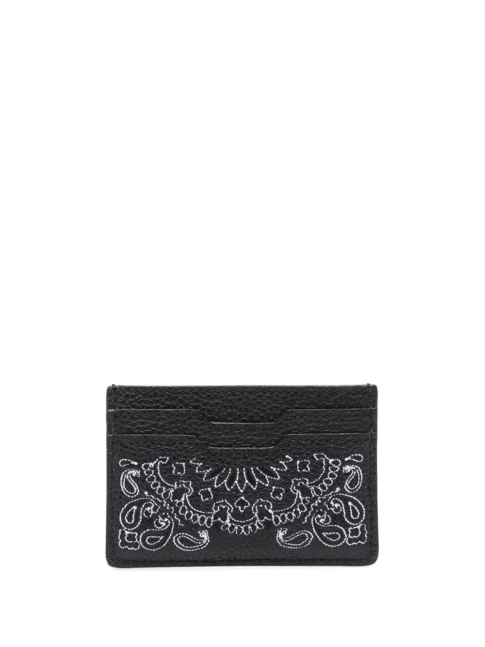AMIRI bandana-print leather cardholder - Image 2