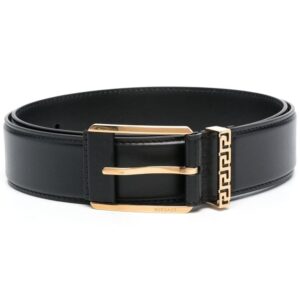 Louis Vuitton Greca Accent leather belt
