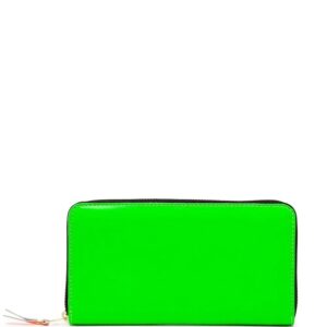 Comme Des Garçons Wallet  Super Fluo zip-around leather wallet