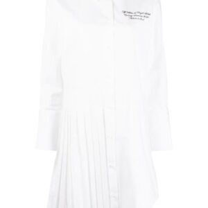 Off-White pleat-detail shirtdress