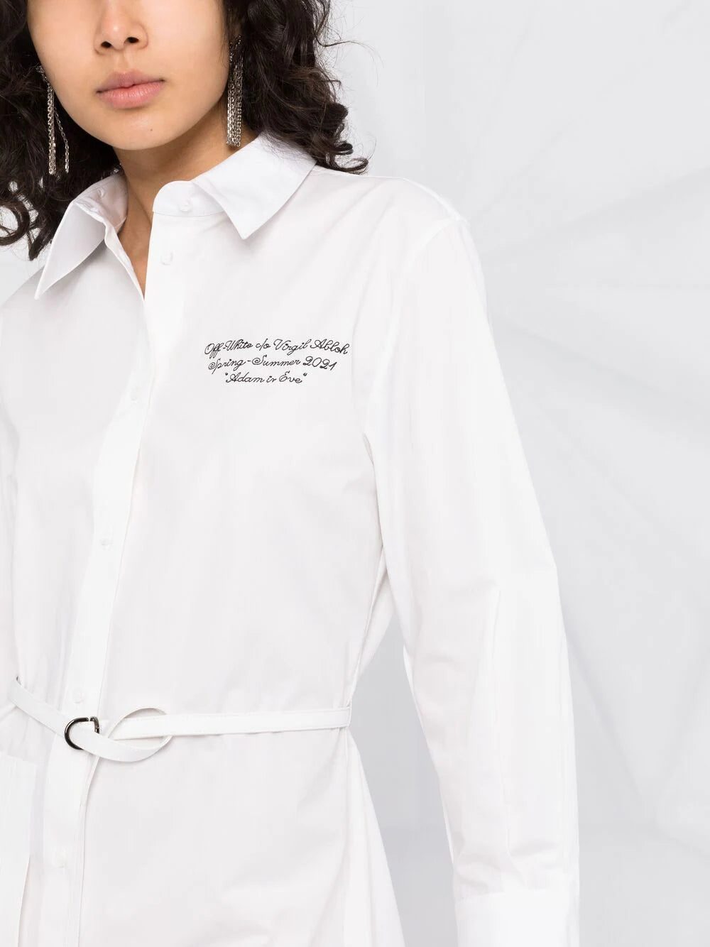 Off-White pleat-detail shirtdress - Image 3