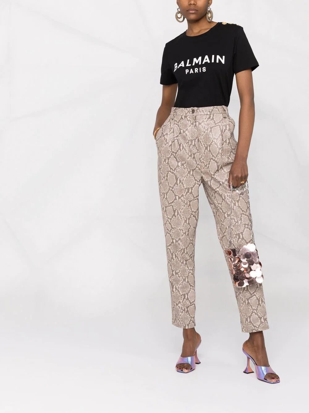 Balmain logo-print cotton T-shirt - Image 2