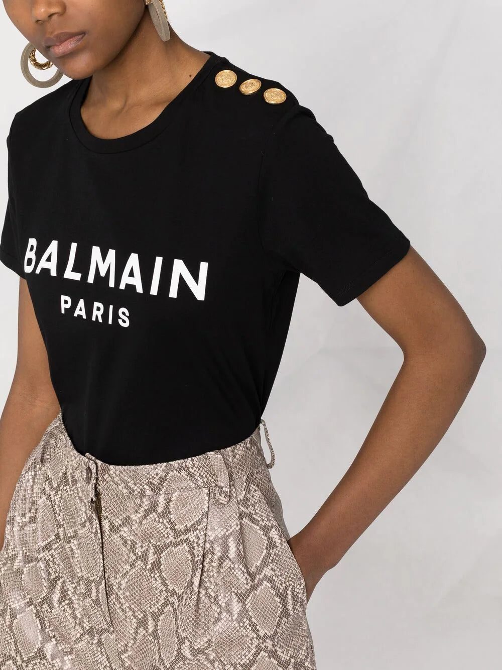 Balmain logo-print cotton T-shirt - Image 3