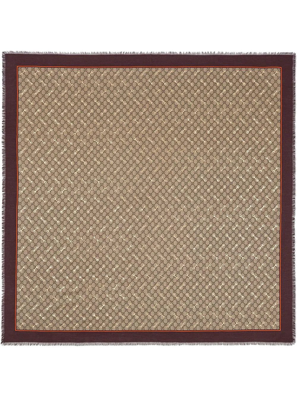 Gucci GG Horsebit-print silk scarf - Image 2