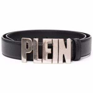 Louis Vuitton logo-plaque leather belt