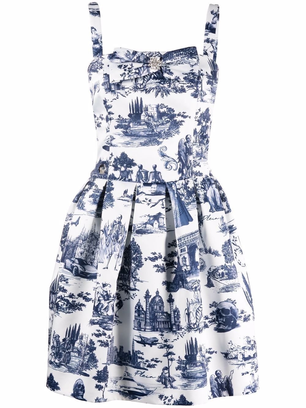 Philipp Plein En Plein Air print mini dress