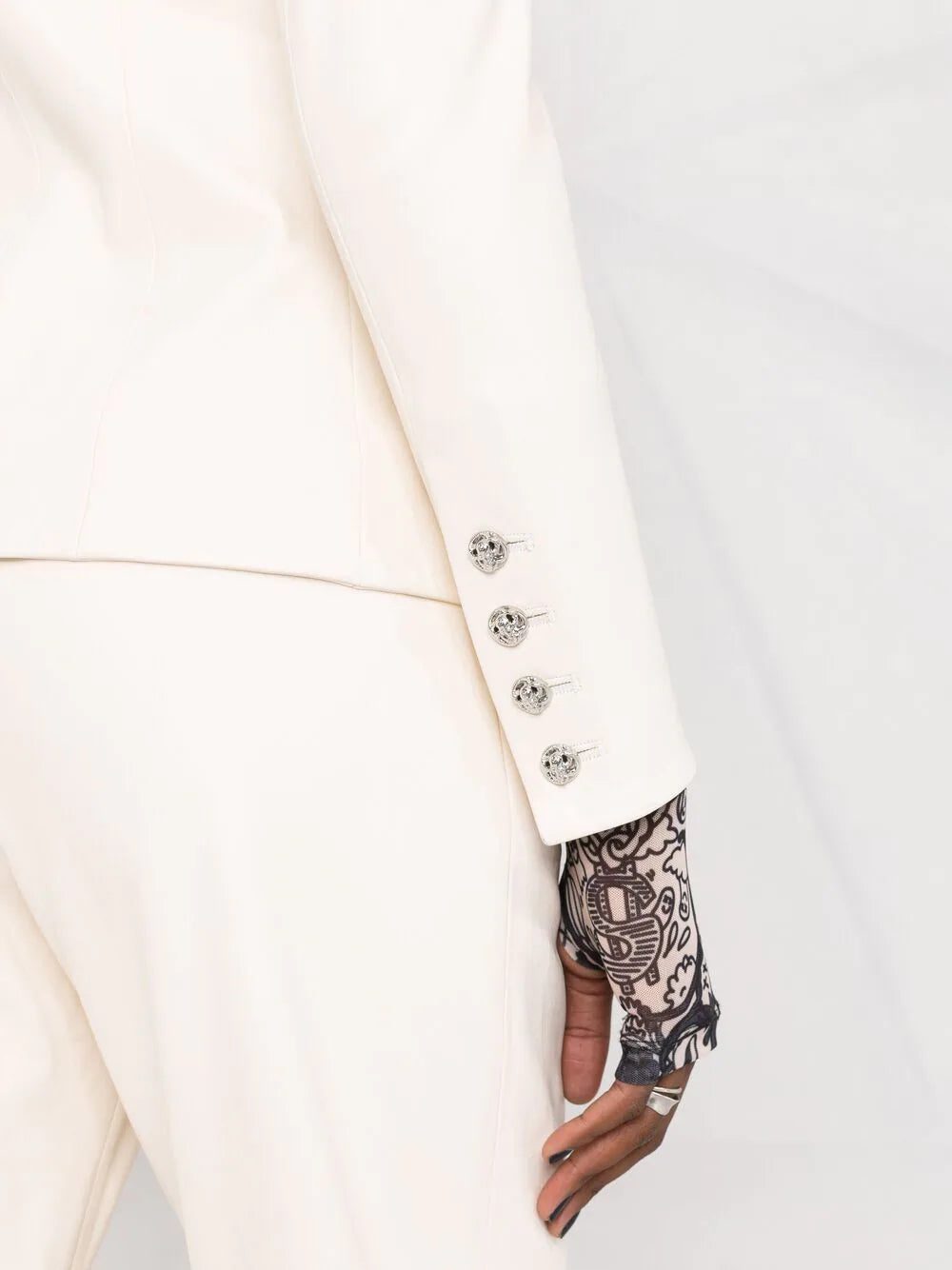 Philipp Plein double-breasted leather blazer - Image 3