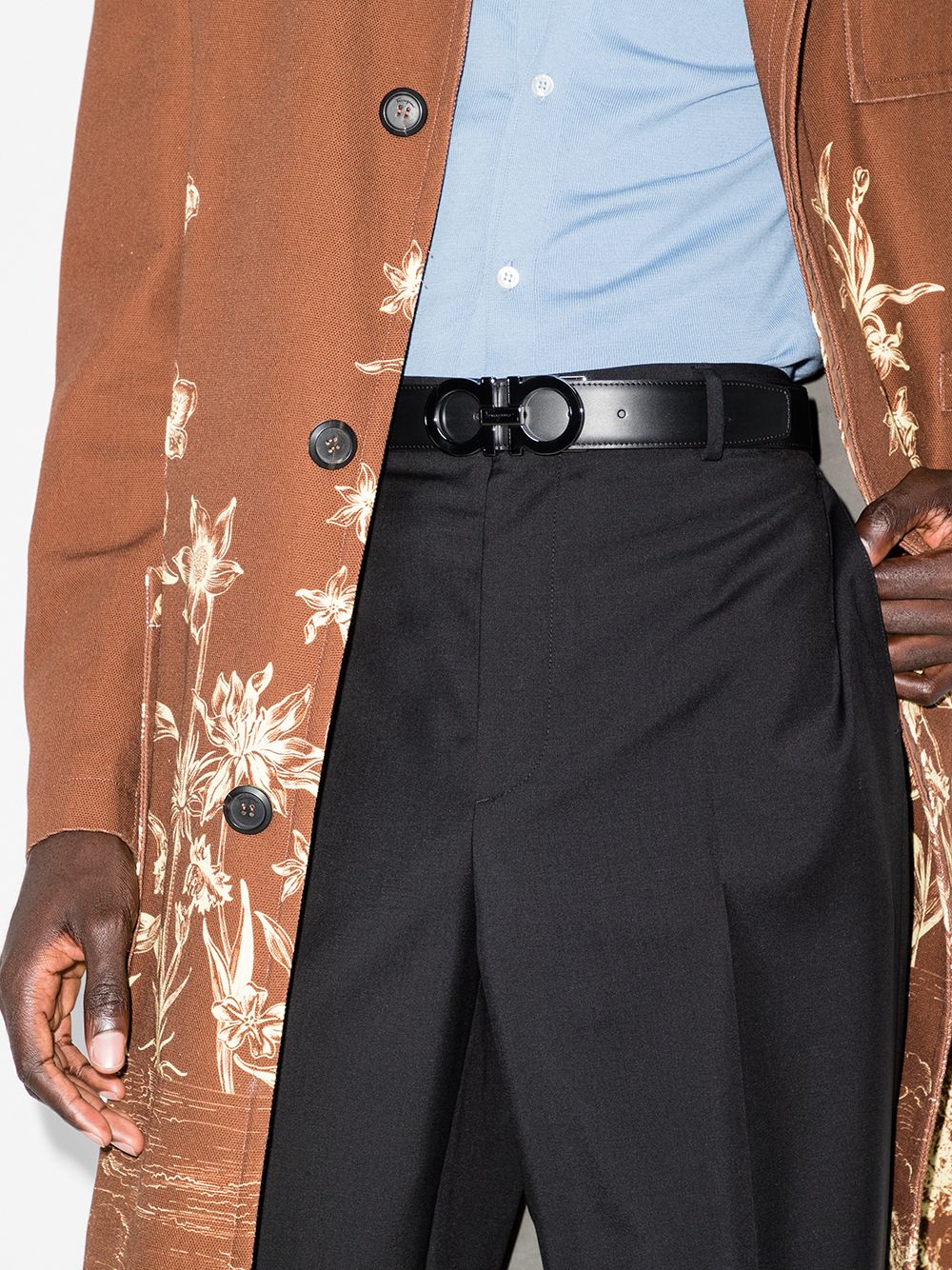 Ferragamo tonal Gancini buckle belt - Image 2