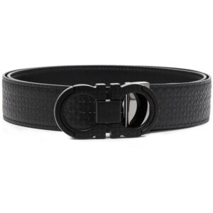 Ferragamo  Gancini embossed leather belt