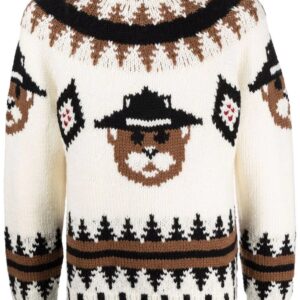 Dsquared2  intarsia-knit wool jumper