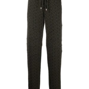 Balmain  monogram-print track pants