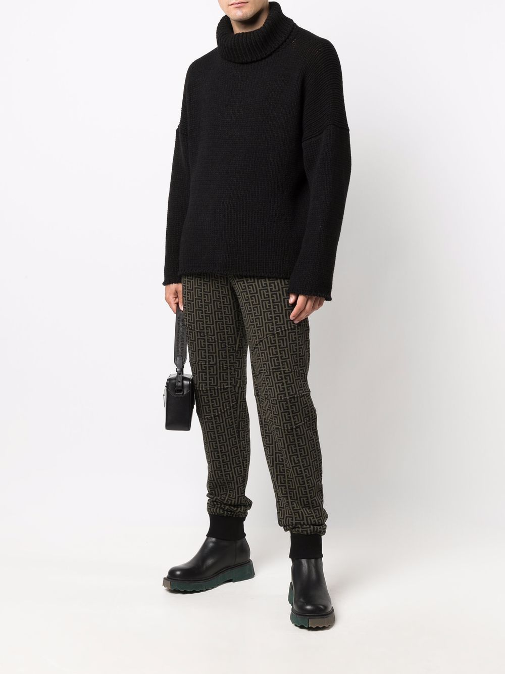 Balmain monogram-print track pants - Image 2