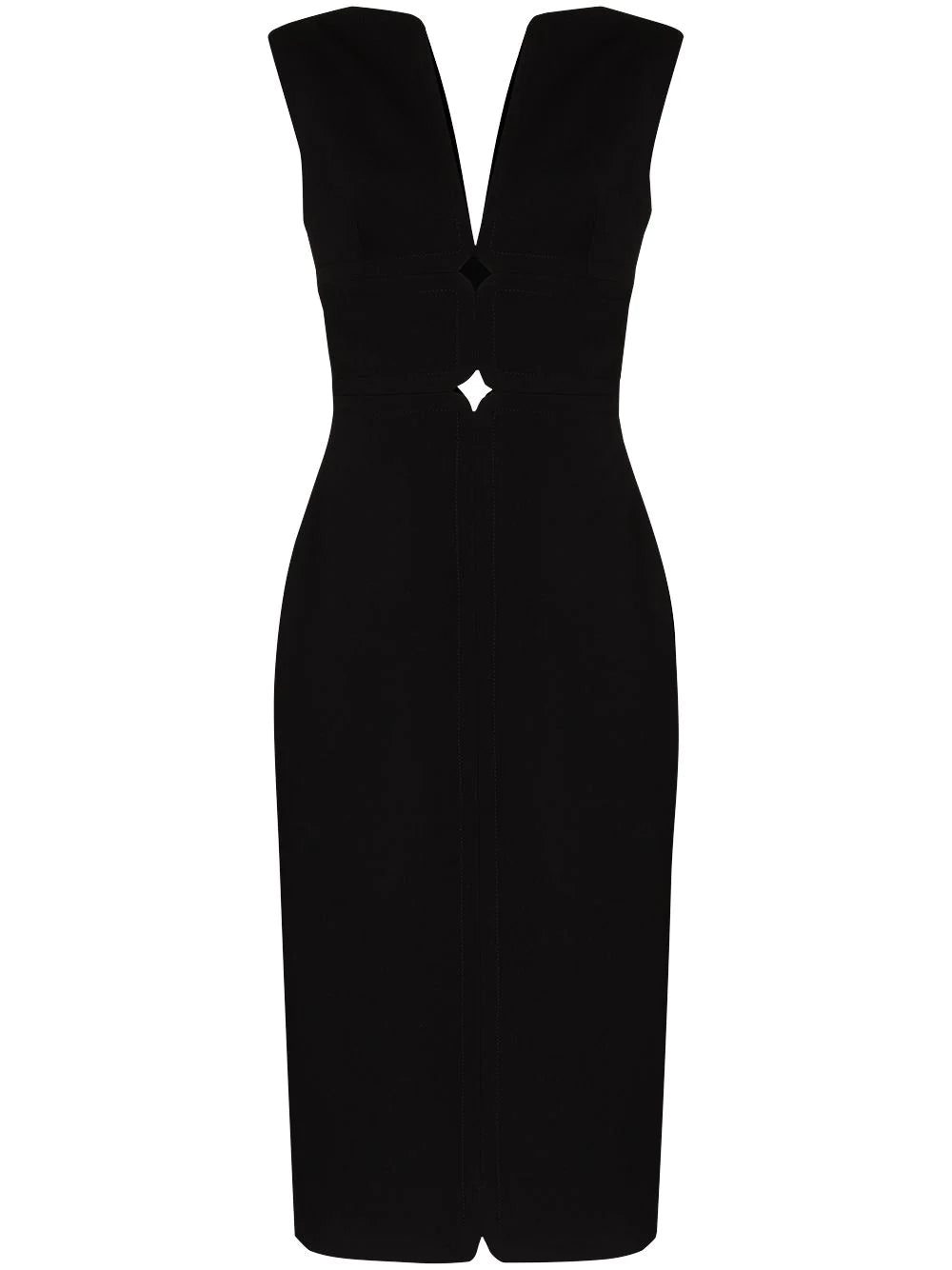 Versace cut-out sleeveless dress