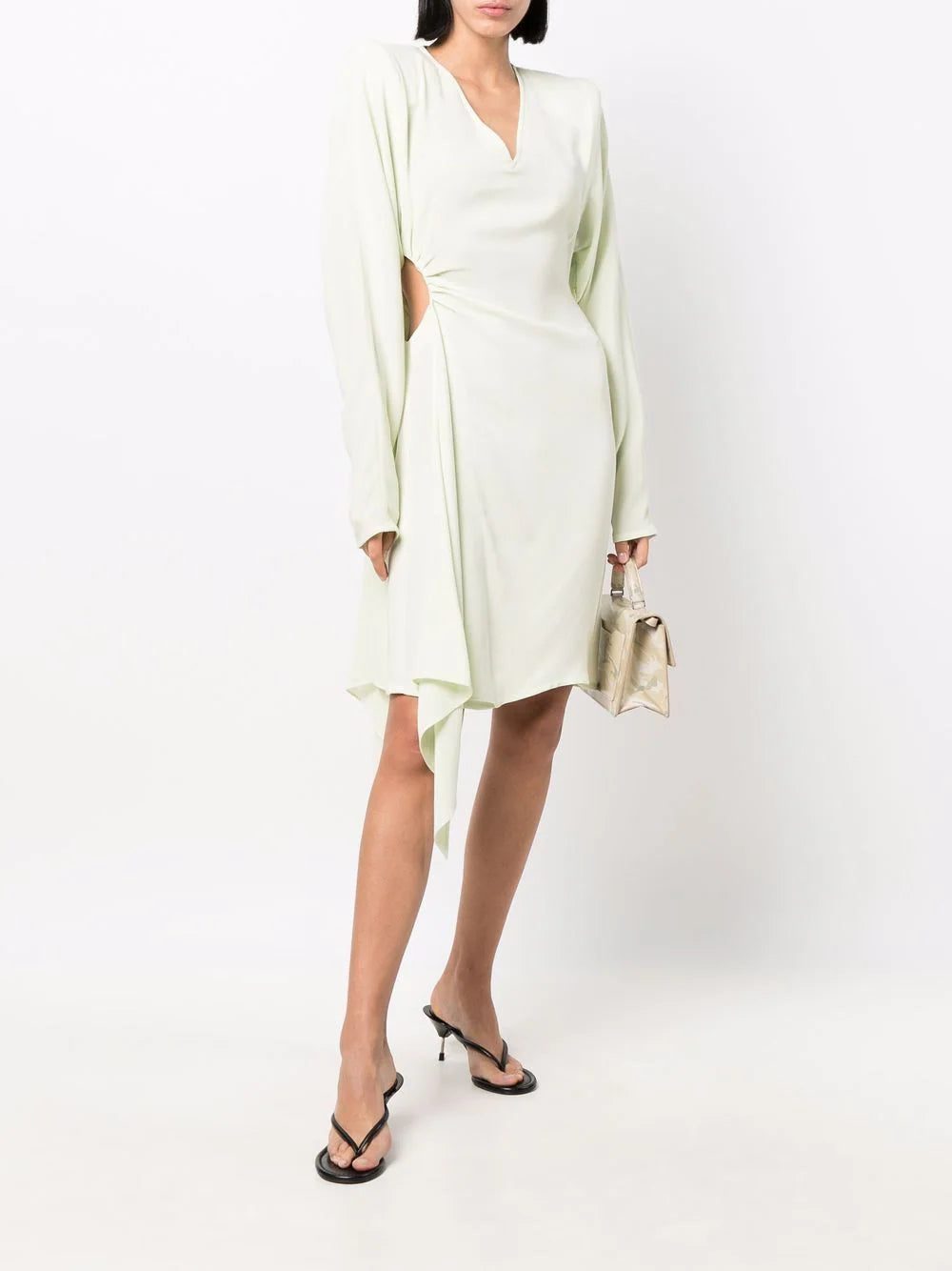 Off-White cut-out long-sleeve dress - Image 2