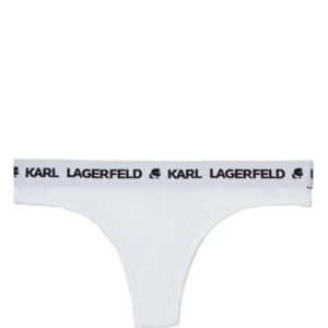 Karl Lagerfeld  logo-waistband jersey thong