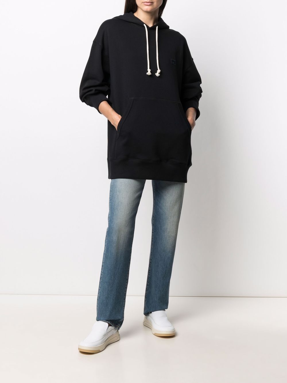 Acne Studios face-patch oversized hoodie - Image 3