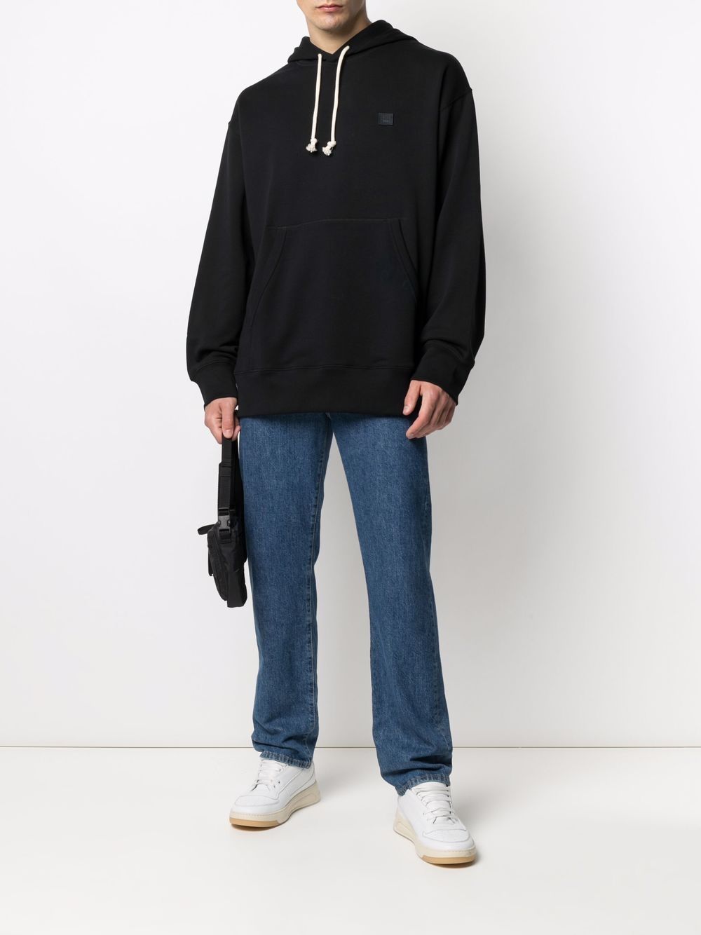 Acne Studios face-patch oversized hoodie - Image 2