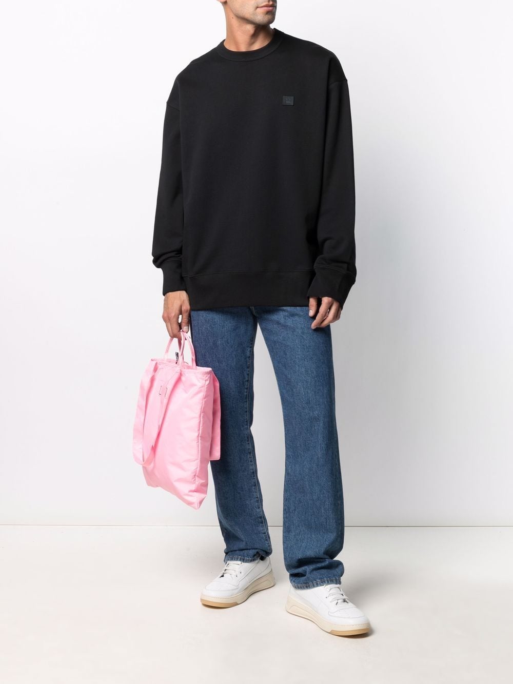 Acne Studios face-patch crew neck sweatshirt - Image 2