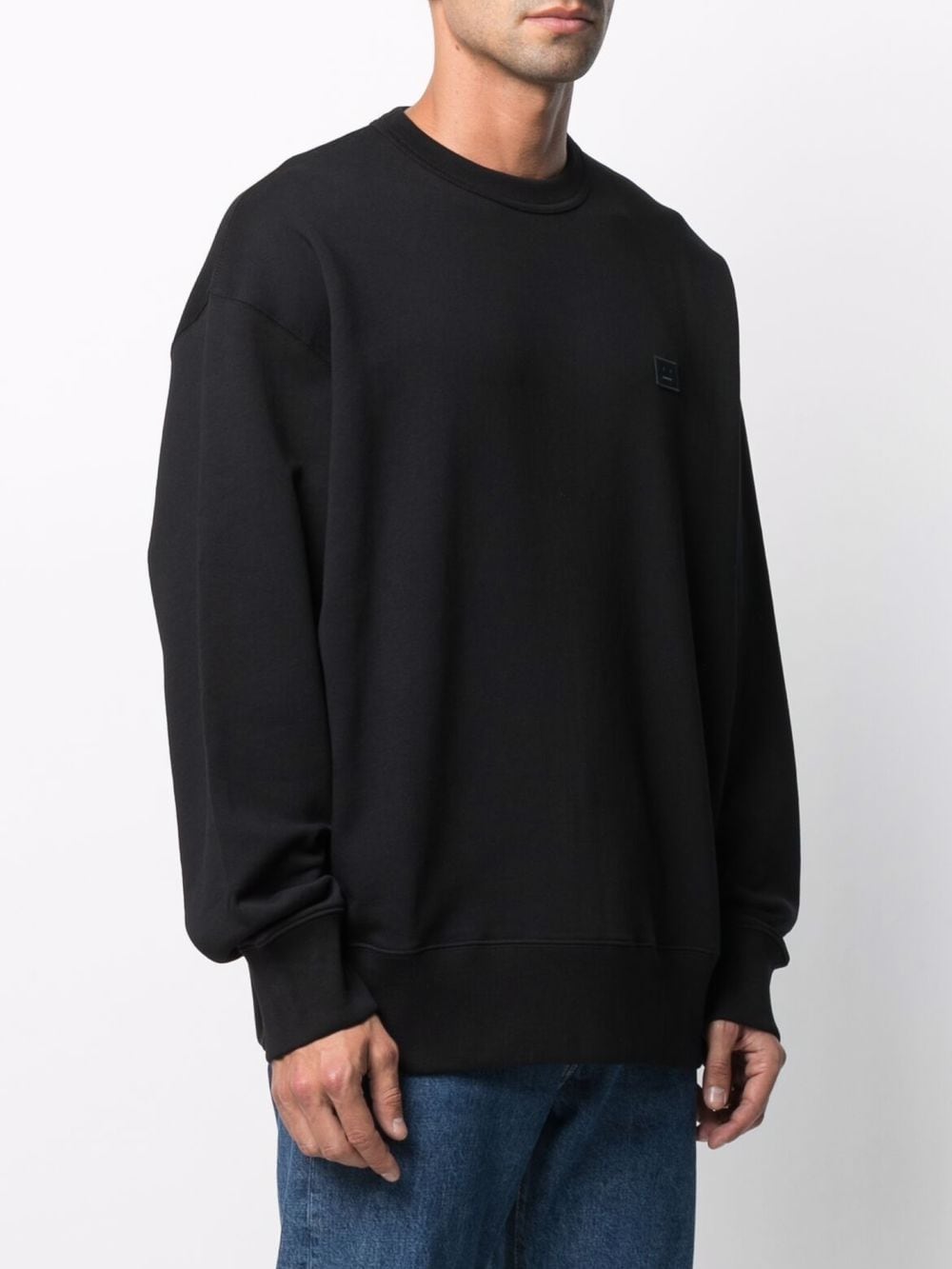 Acne Studios face-patch crew neck sweatshirt - Image 3