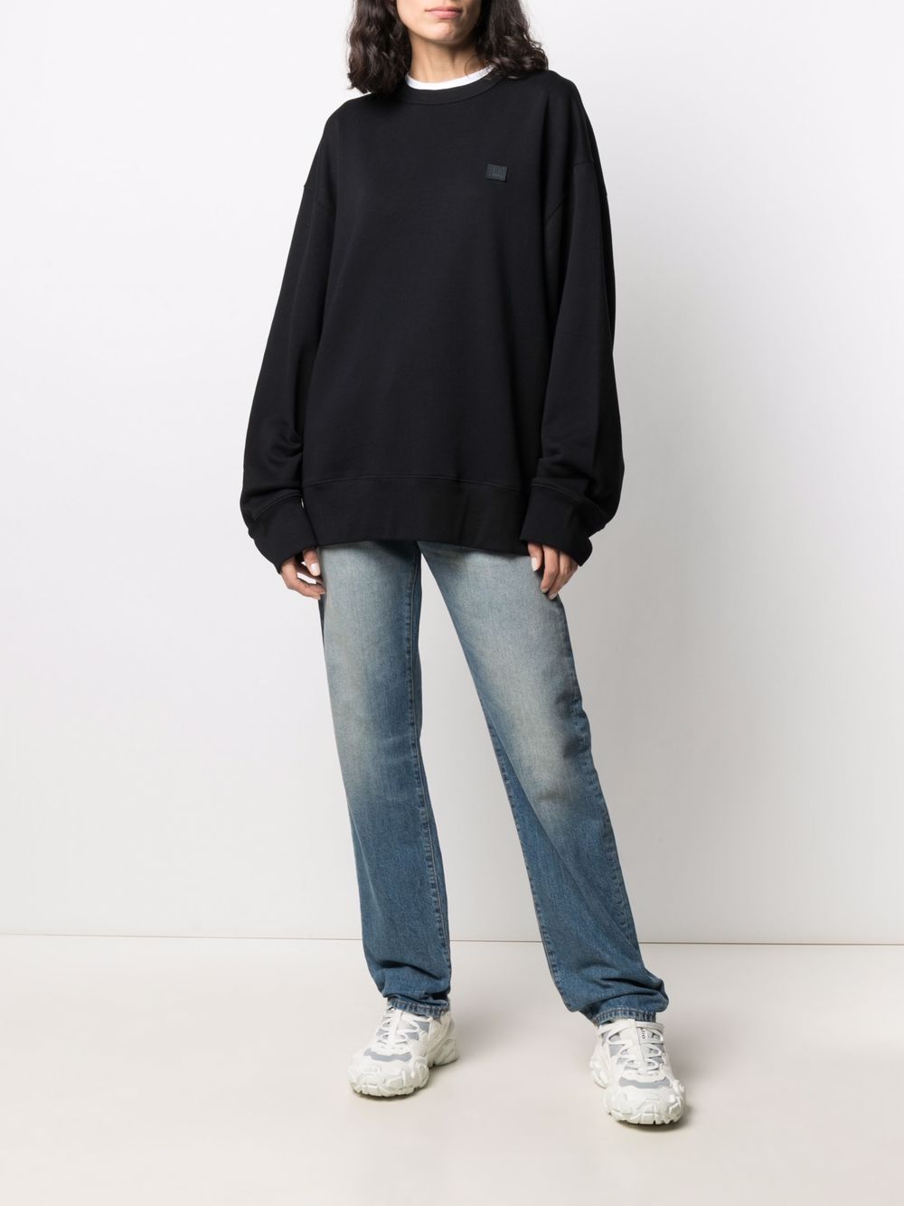 Acne Studios face-patch crew neck sweatshirt - Image 4