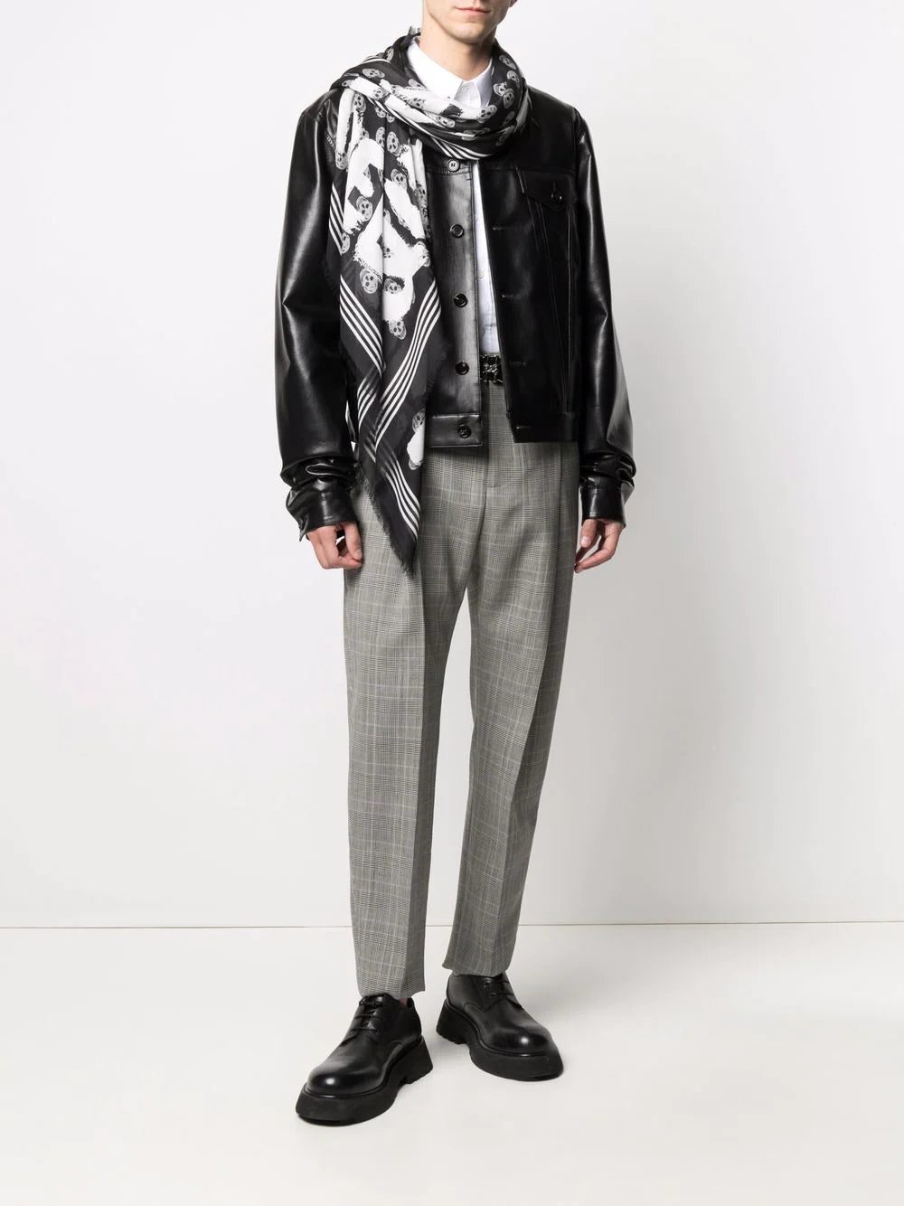 Alexander McQueen skull-print logo scarf - Image 2