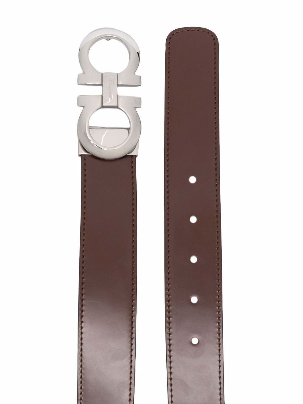 Ferragamo Gancini-plaque buckle belt - Image 2