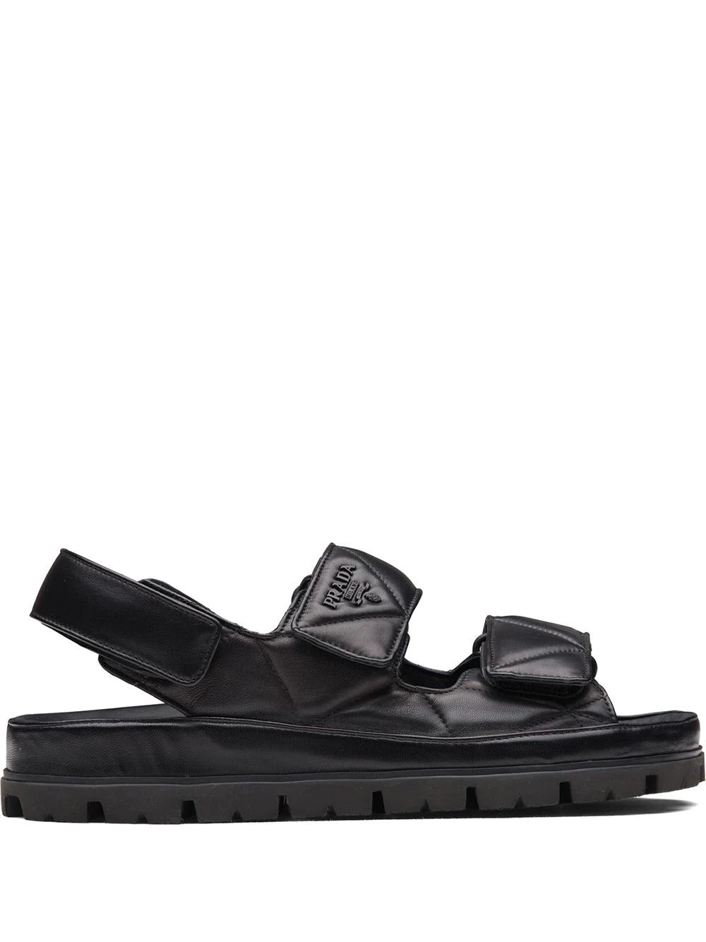 Prada logo-strap chunky sandals