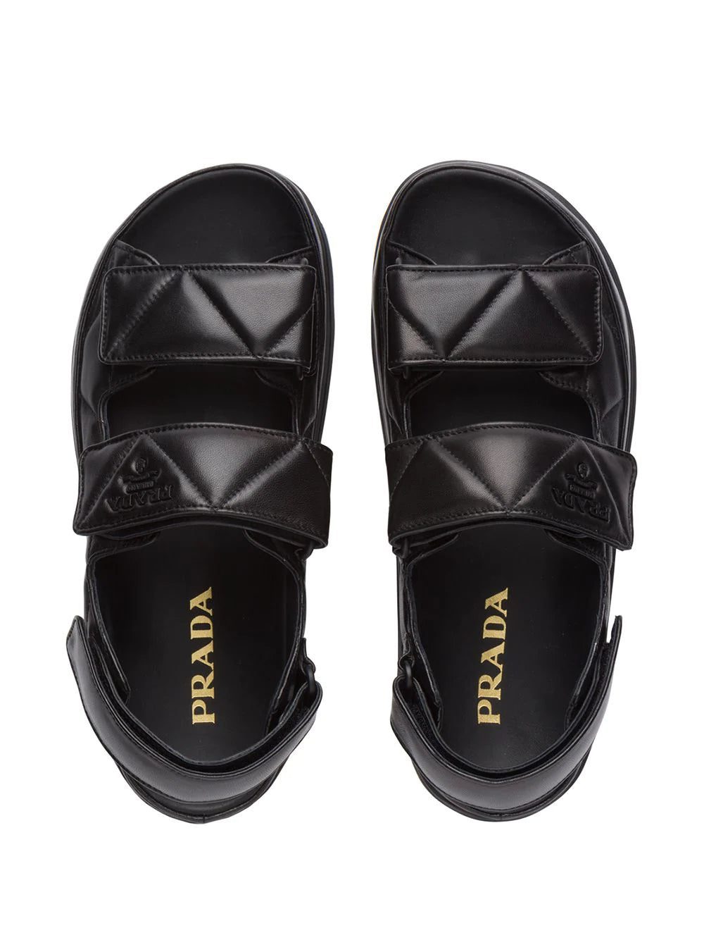 Prada logo-strap chunky sandals - Image 4