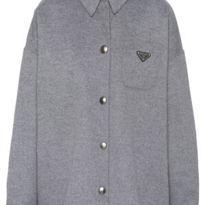 Prada drop-shoulder long-sleeve overshirt