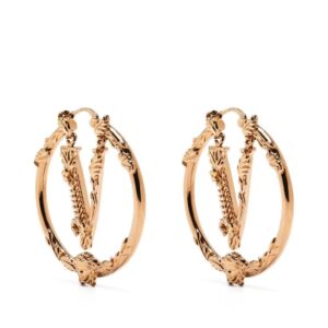 Versace Virtus hoop earrings