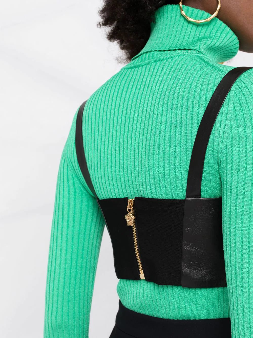 Versace Medusa-plaque bustier top - Image 4