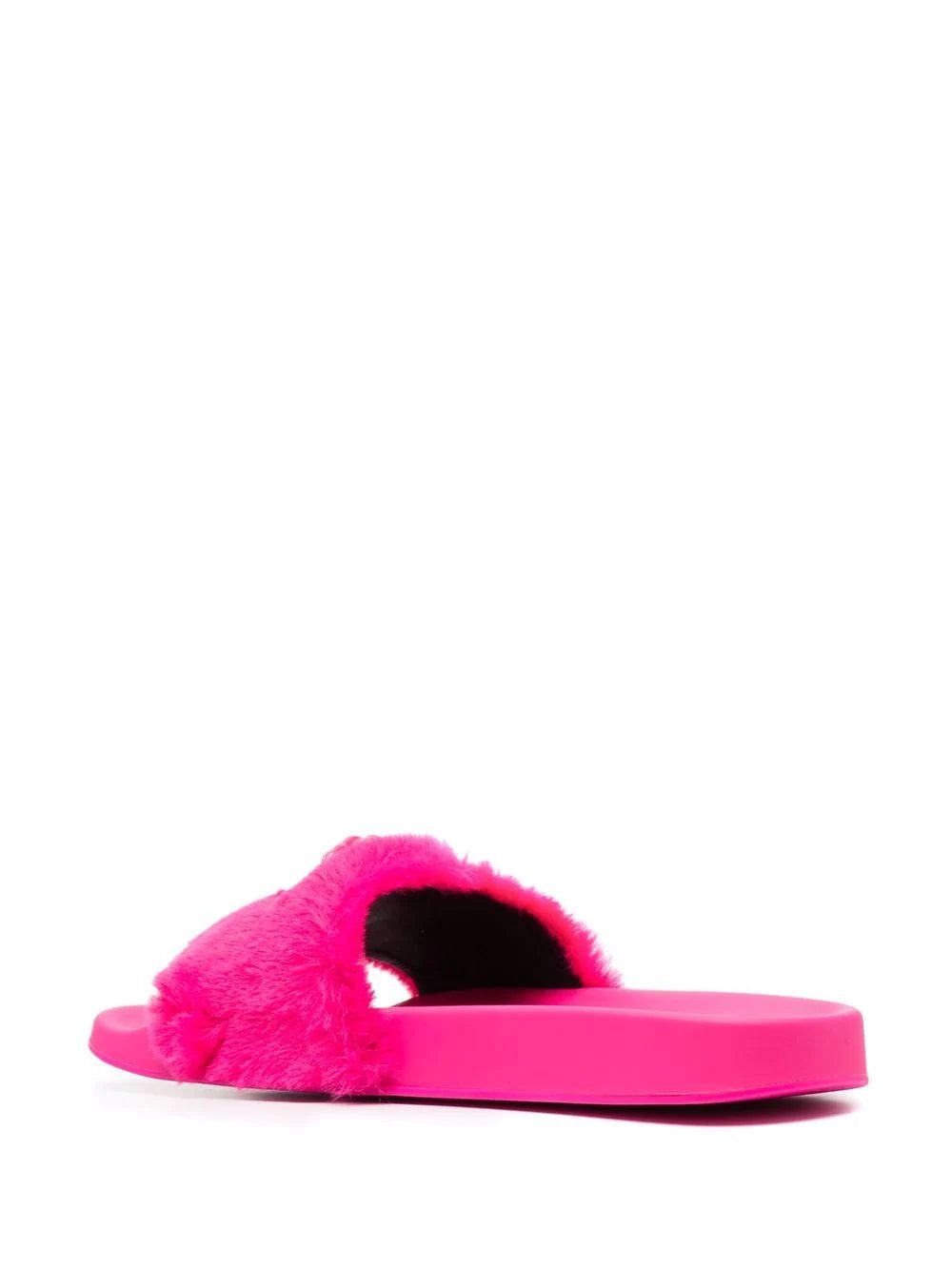 Versace La Medusa faux fur slides - Image 3