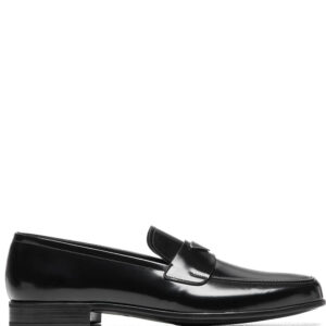 Prada  triangle-logo brushed loafers
