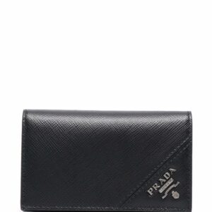 Prada logo plaque cardholder
