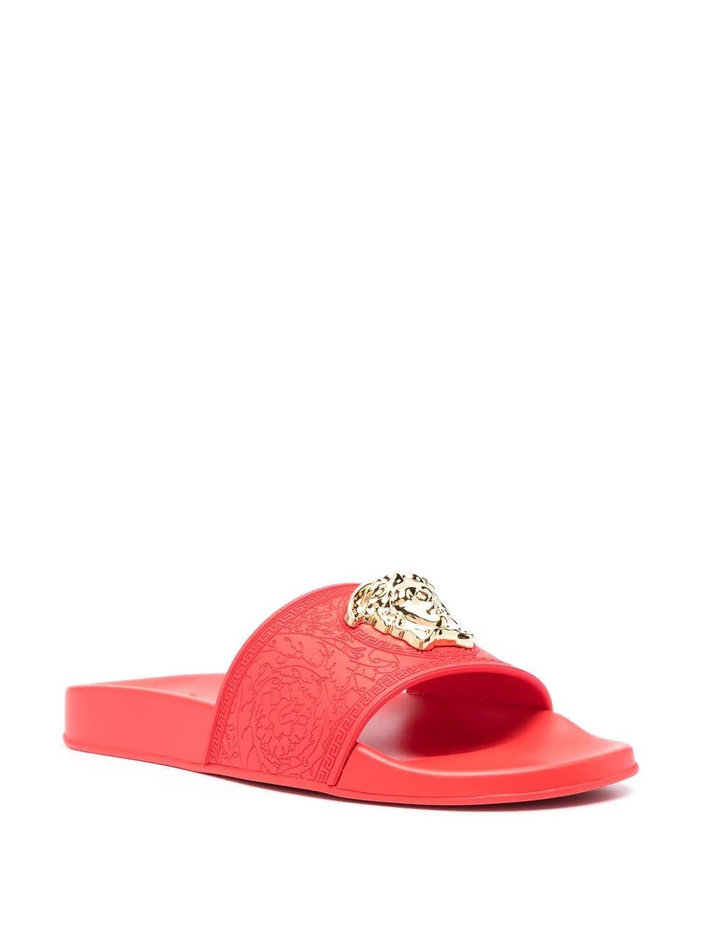 Versace Medusa-head plaque open-toe slides - Image 2