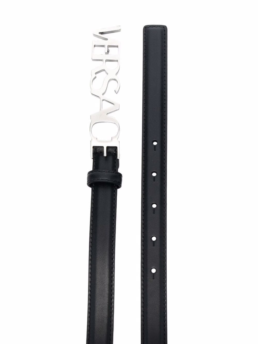 Versace logo-buckle adjustable belt - Image 2