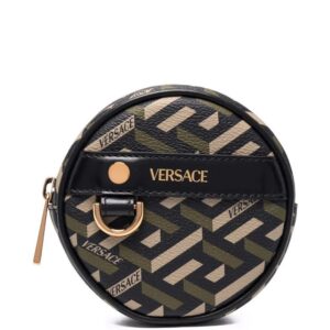 Versace  La Greca circle coin pouch