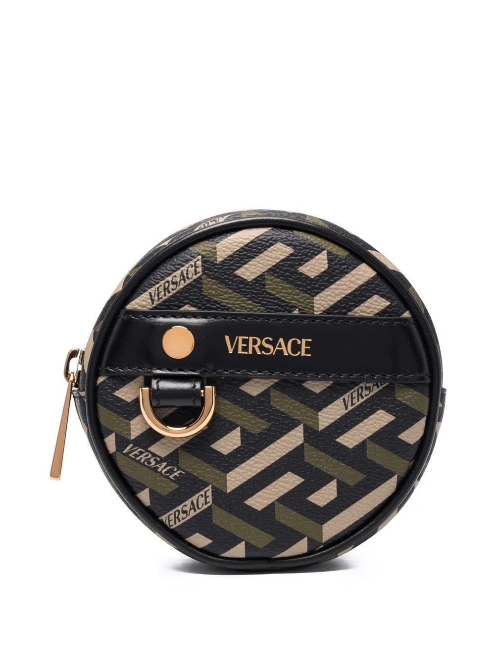 Versace La Greca circle coin pouch
