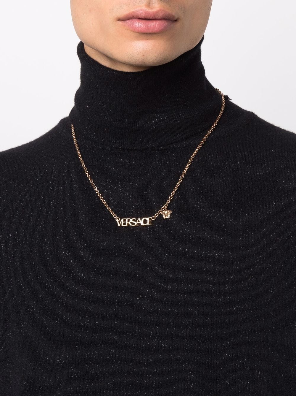 Versace logo-plaque necklace - Image 2