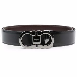 Ferragamo Gancini buckle leather belt
