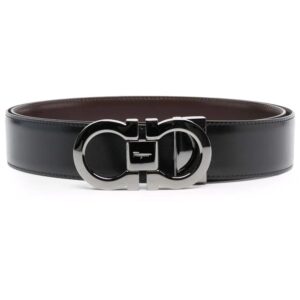 Ferragamo Gancini buckle leather belt