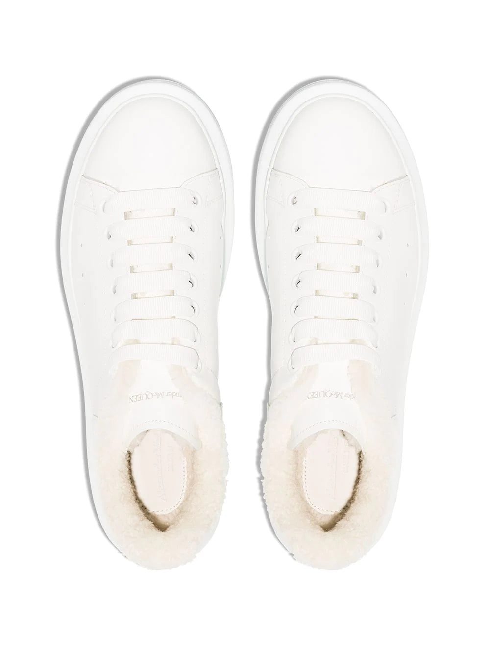 Alexander McQueen Oversized shearling-lining sneakers - Image 4