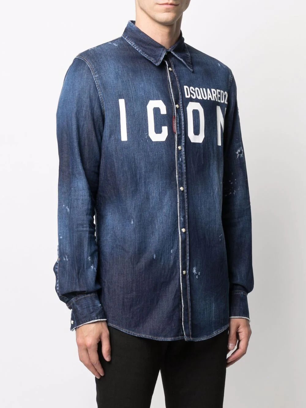 Dsquared2 Icon denim shirt - Image 3
